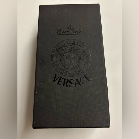 New in Box Versace Rosenthal Crystal Bottle Stopper Medusa Head on both sides - Picture 3 of 16